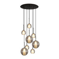 GALERIELEUCHTE Belluna 8-flammig Klar Ø 14/24cm - Klar, Glas (24/24/45cm) - s.luce