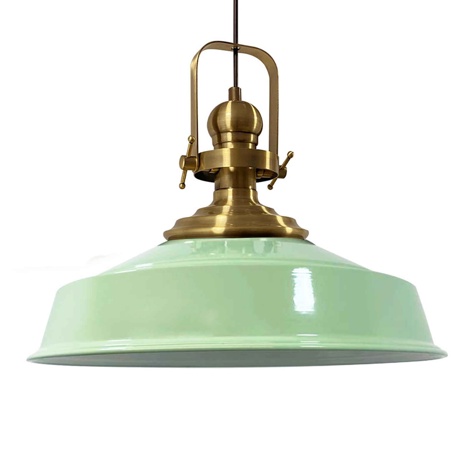 PENDELLEUCHTE Asletl 41/38 cm - Mintgrün, Metall (41/38cm) - Bamyum