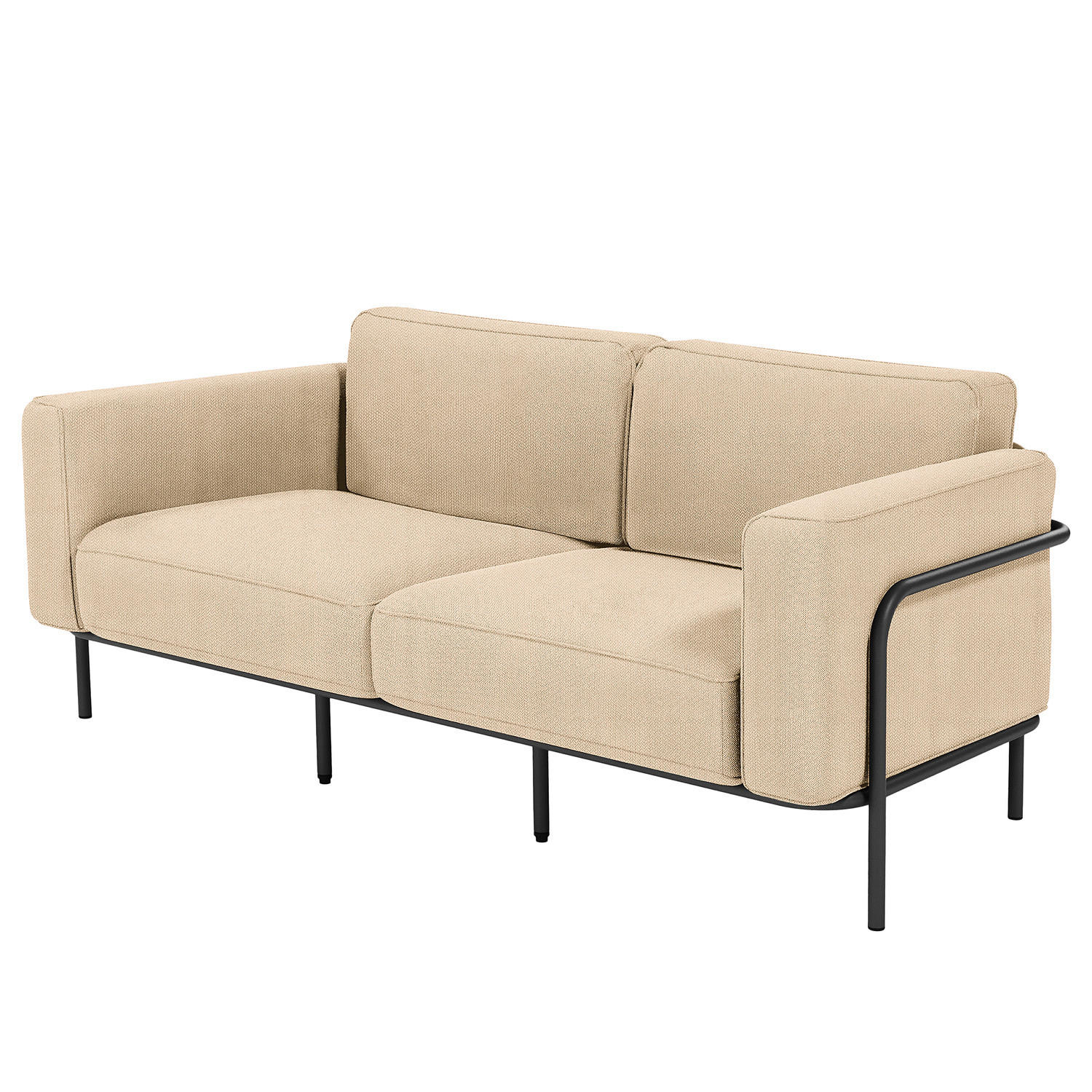 2-SITZER OUTDOOR-SOFA - Beige, Textil/Metall (182/76/88cm) - home24