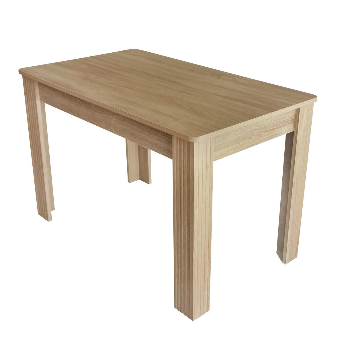 ESSTISCH in Eichefarben mit 4 Beinen - modern, stabil & pflegeleicht - Braun, Holzwerkstoff (116/65/75cm) - BEAOK
