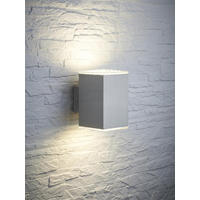 LED-AUSSENWANDLEUCHTE - beidseitig leuchtende Edelstahl-Lampe mit modernem Design für Außenfassaden - Weiß, Metall (11.2/9/8cm) - Northpoint