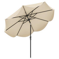 TERRASSENSCHIRM Beige - Beige, Kunststoff (280/280cm) - COSTWAY