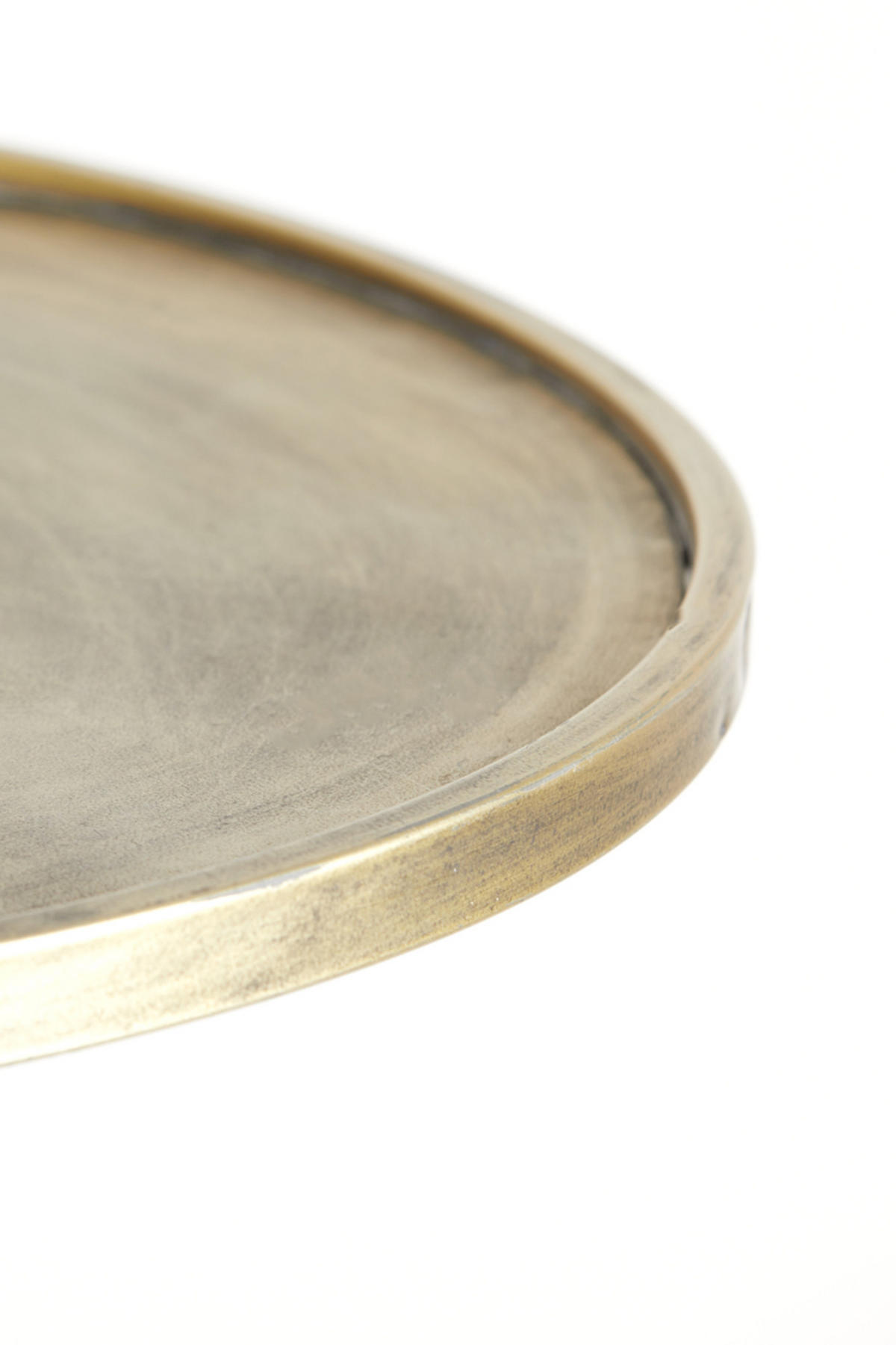 BEISTELLTISCH Envira Gold Ø51/60 cm - Goldfarben, Metall (51/51/60cm) - Light & Living