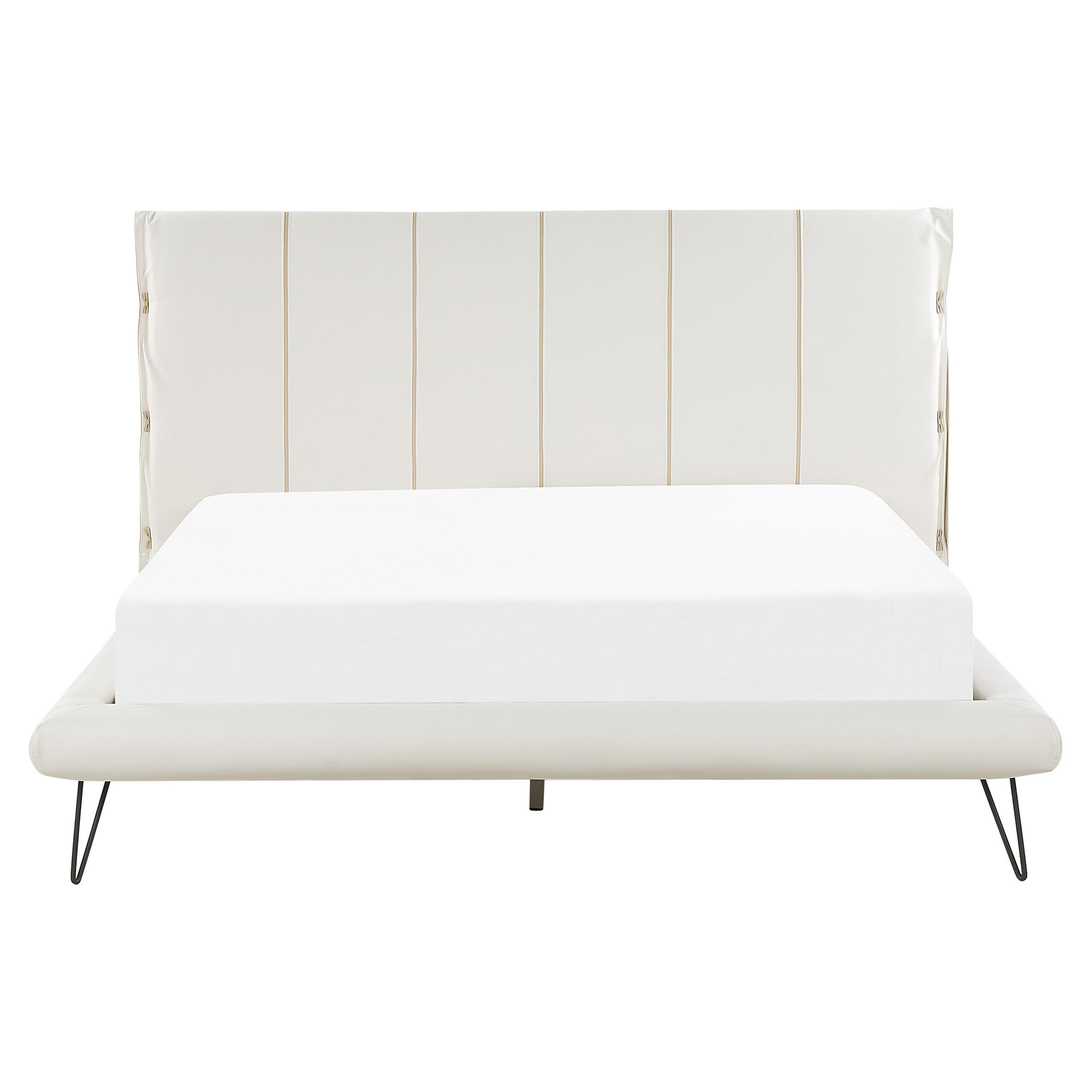 BETT 160/200cm Creme Betin - Creme, Textil (160/200cm) - Beliani