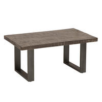 COUCHTISCH IRON CRAFT Mango kufen Grau 100cm - Grau, Holz/Metall (60/100/46cm) - riess-ambiente