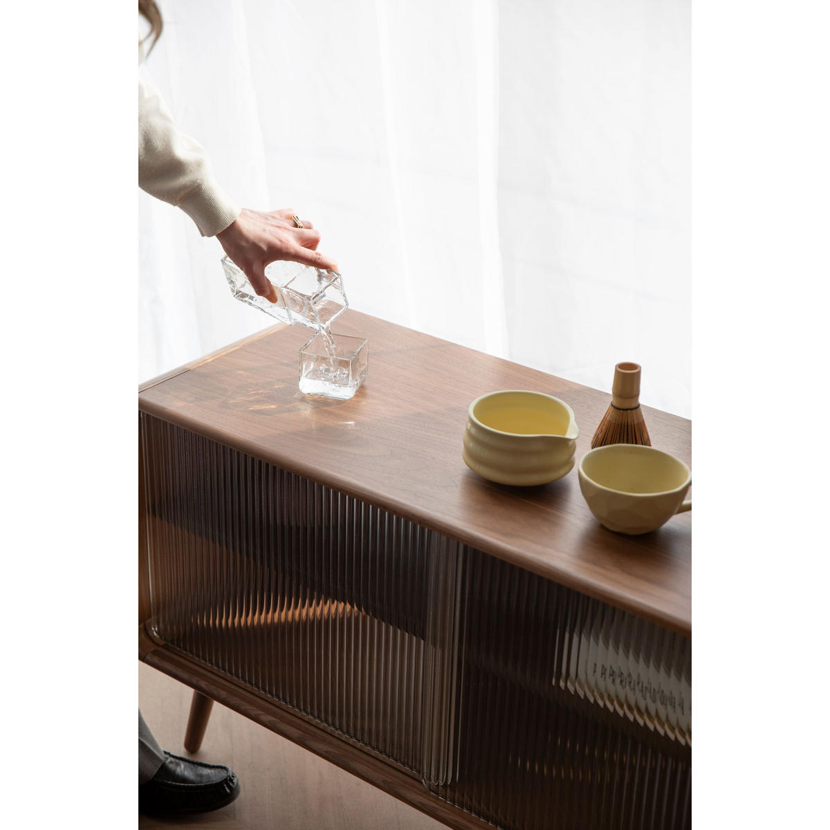 SIDEBOARD Rise M Walnuss - Braun, Holzwerkstoff (100/55/40cm) - Zuiver