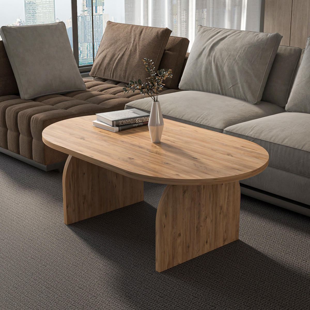 COUCHTISCH Mono Atlantikkiefer - Honig, Holzwerkstoff (120/60/43cm) - Decorotika