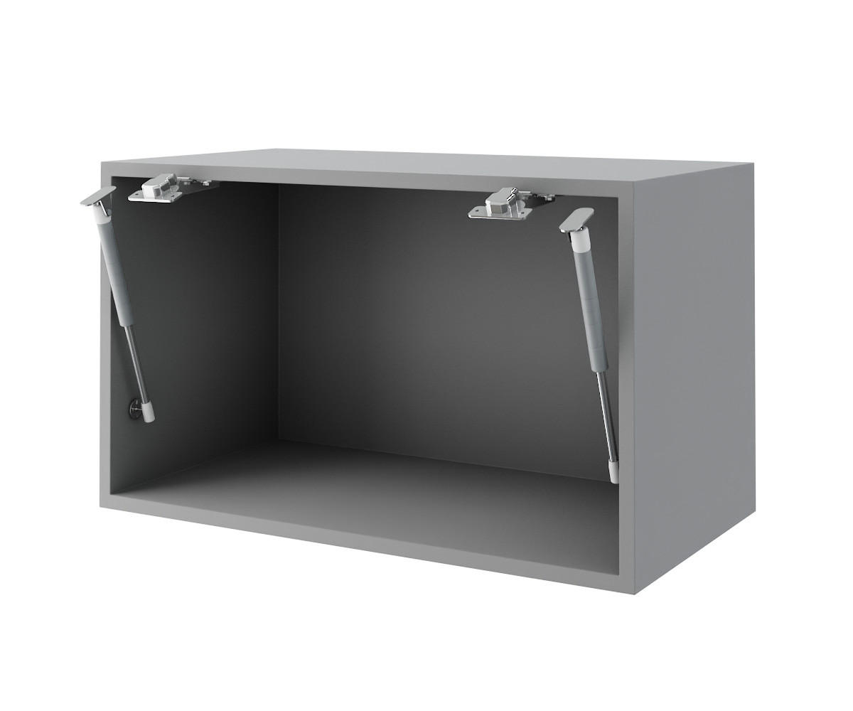 KLAPPHÄNGESCHRANK Kvantum W4BS/60 Vanille Matt / Grau Matt 60 / 32,5 / 36cm - Creme/Grau, Holz/Holzwerkstoff (60/36/32.5cm) - Feldmann-Wohnen