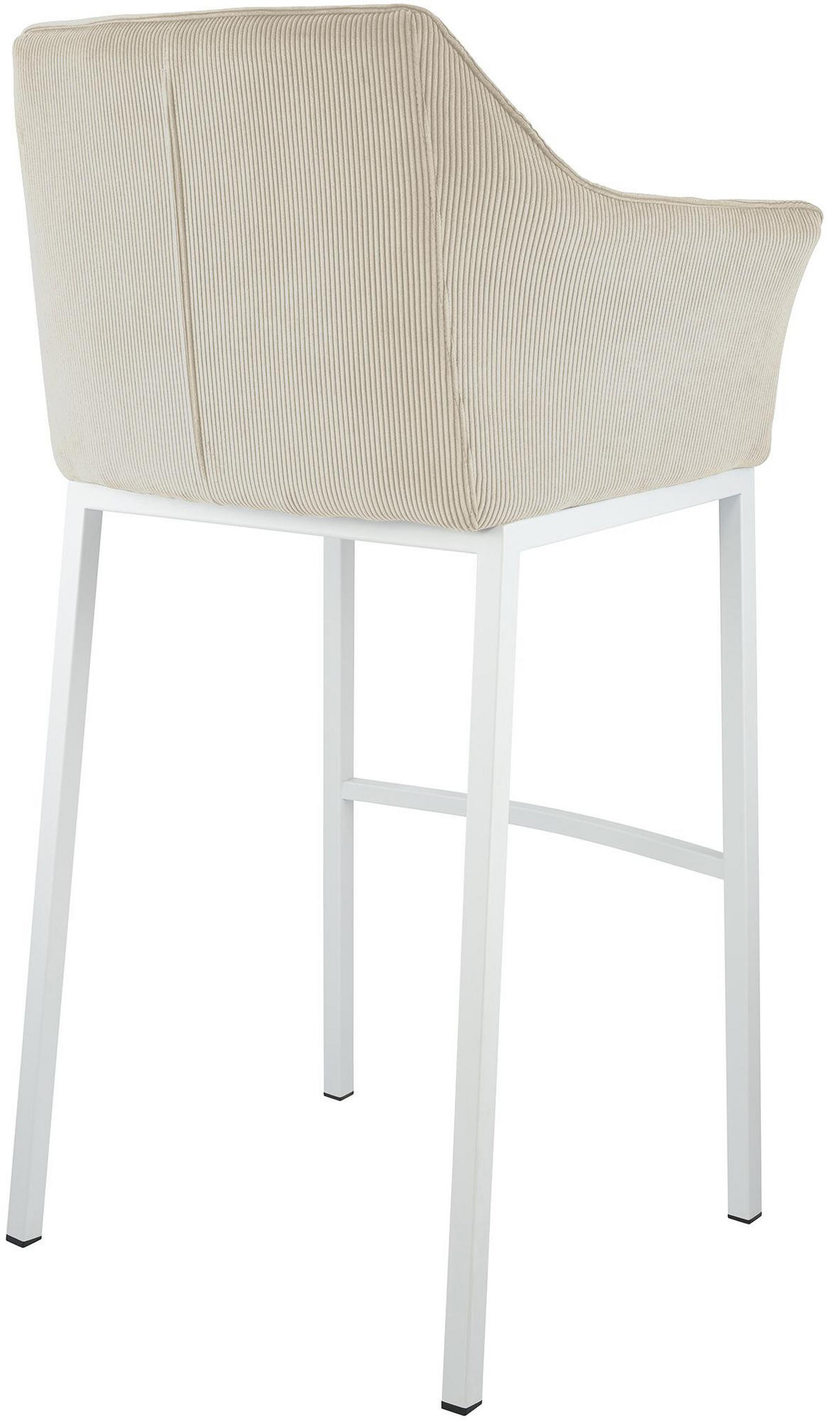 BARHOCKER Metall Creme - Creme/Weiß, Metall (64/110/48cm) - CLP