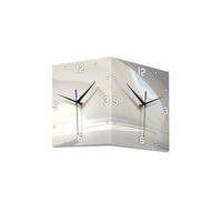 WANDUHR, Acrylmaterial, 26 x 26 x 26 cm, EU-Stecker，Design - Weiß, Kunststoff (26/26/26cm) - Weltevree