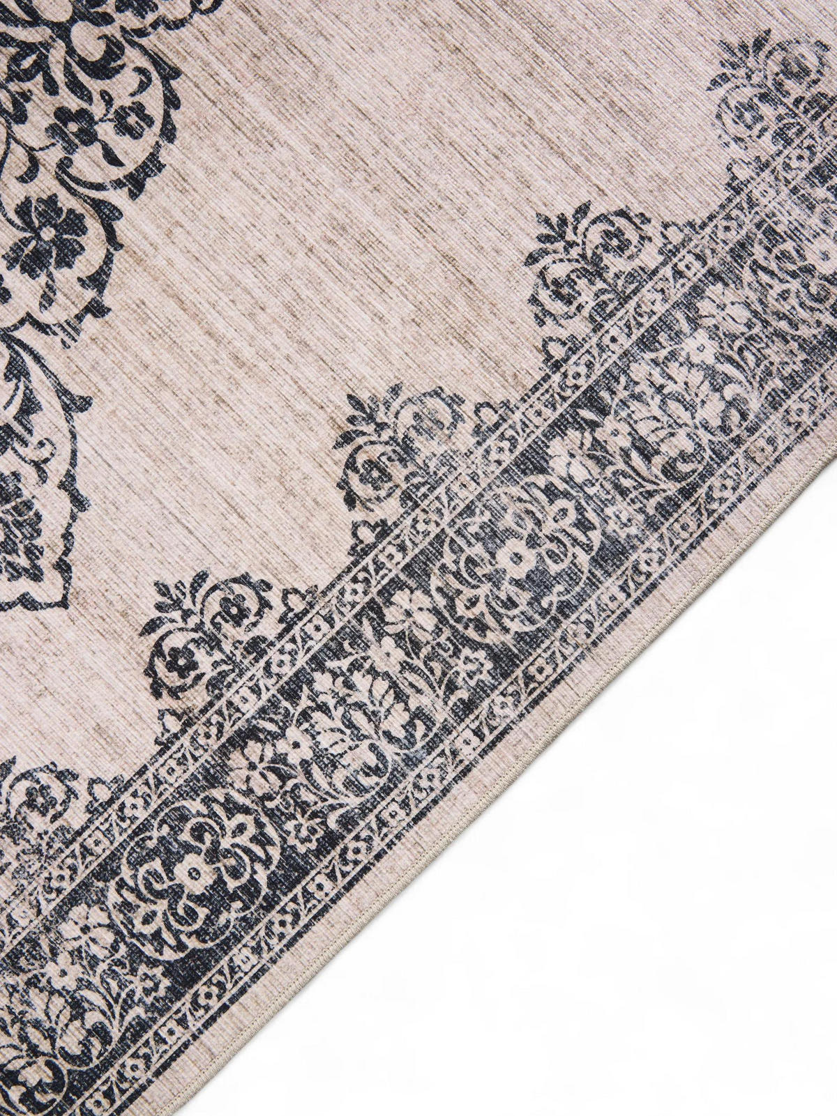LÄUFER Laury Grau 80x240 cm - Grau, Kunststoff/Textil (80/240cm) - benuta Pop
