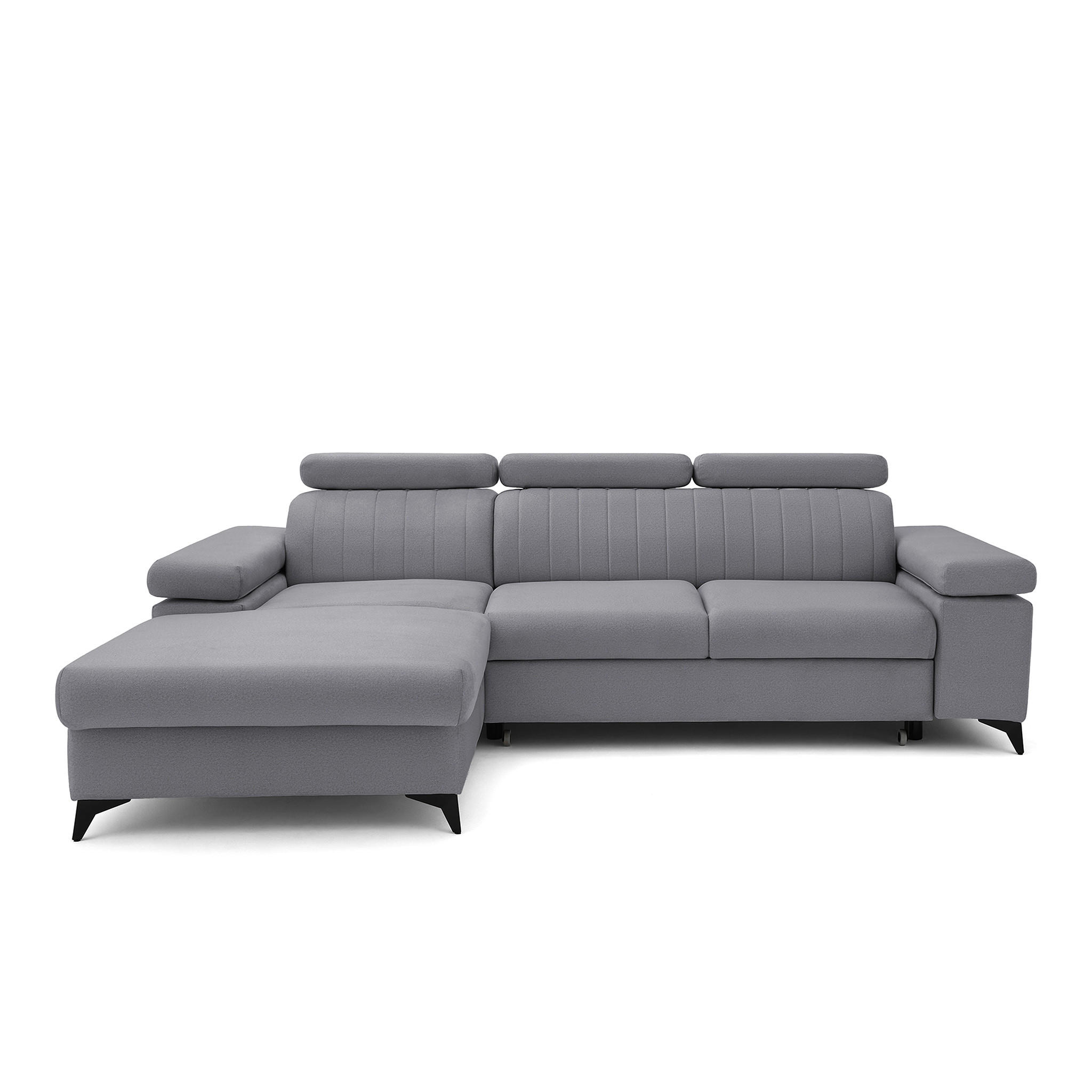Muffo Ecksofa Dunkelgrau 257x176 cm