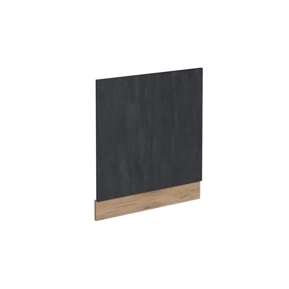 FRONTBLENDE R-Line Schwarz Beton 60 cm ohne AP - Honigeiche/Eiche Wotan, Holzwerkstoff (60/57.2/1.6cm) - Vicco
