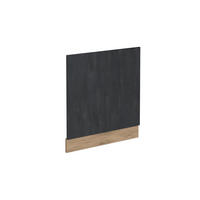 FRONTBLENDE R-Line Schwarz Beton 60 cm ohne AP - Honigeiche/Eiche Wotan, Holzwerkstoff (60/57.2/1.6cm) - Vicco