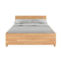MASSIVHOLZBETT Bergman, Buche - lackiert, Naturfarben, 180x200 - Buchefarben, Holz/Buchenholz (180/200cm) - Visby
