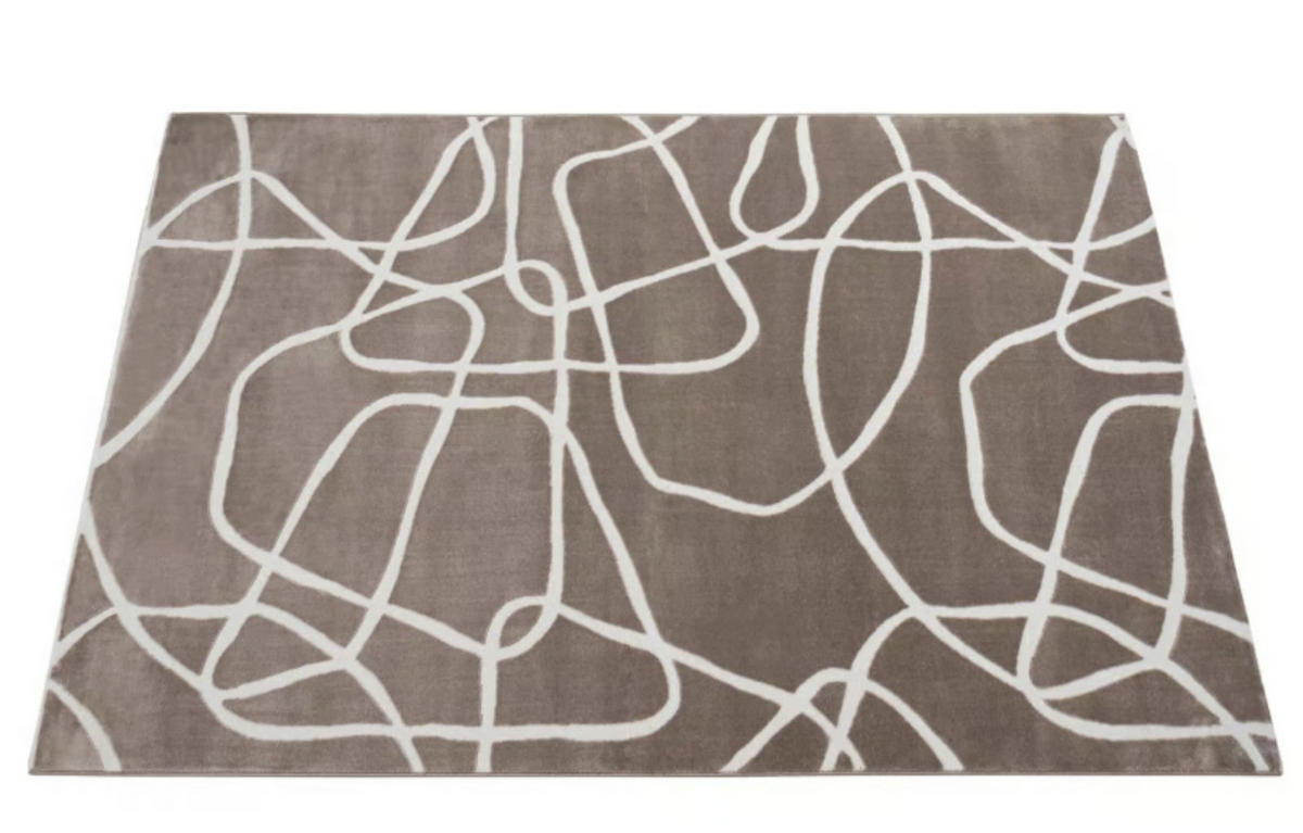 TEPPICH modern Flachgewebe MOTI Braun 120 x 170 cm - Braun, Textil (120/170cm) - Novatrend