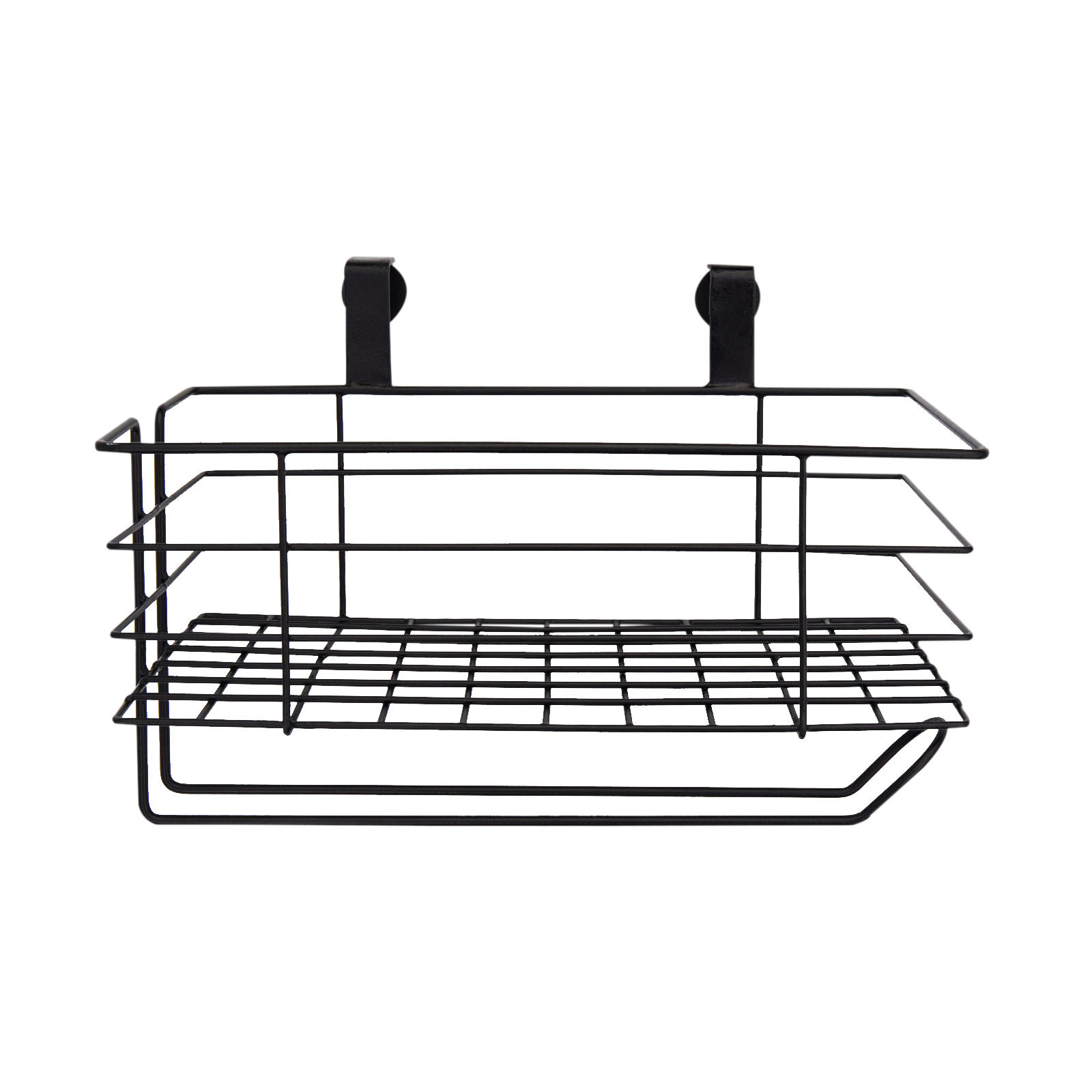 AUFBEWAHRUNGSKORB Lea in Schwarz 31/17 cm - Schwarz, Metall (17/18/31cm) - LaLe Living