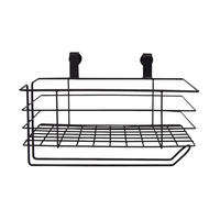 AUFBEWAHRUNGSKORB Lea in Schwarz 31/17 cm - Schwarz, Metall (17/18/31cm) - LaLe Living
