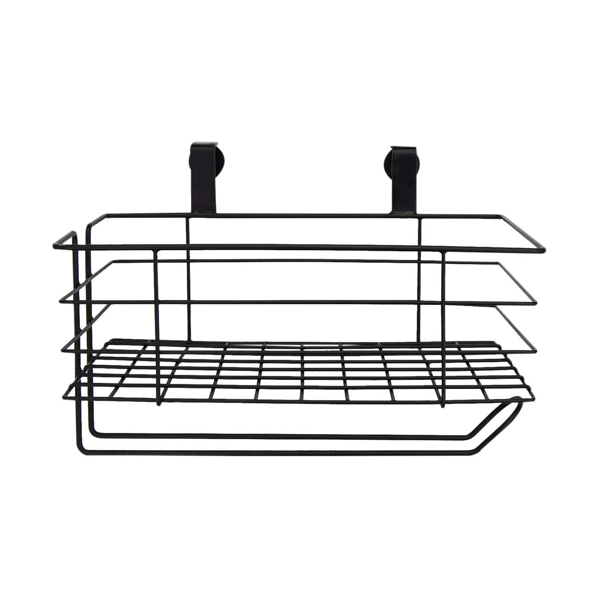 AUFBEWAHRUNGSKORB Lea in Schwarz 31/17 cm - Schwarz, Metall (17/18/31cm) - LaLe Living