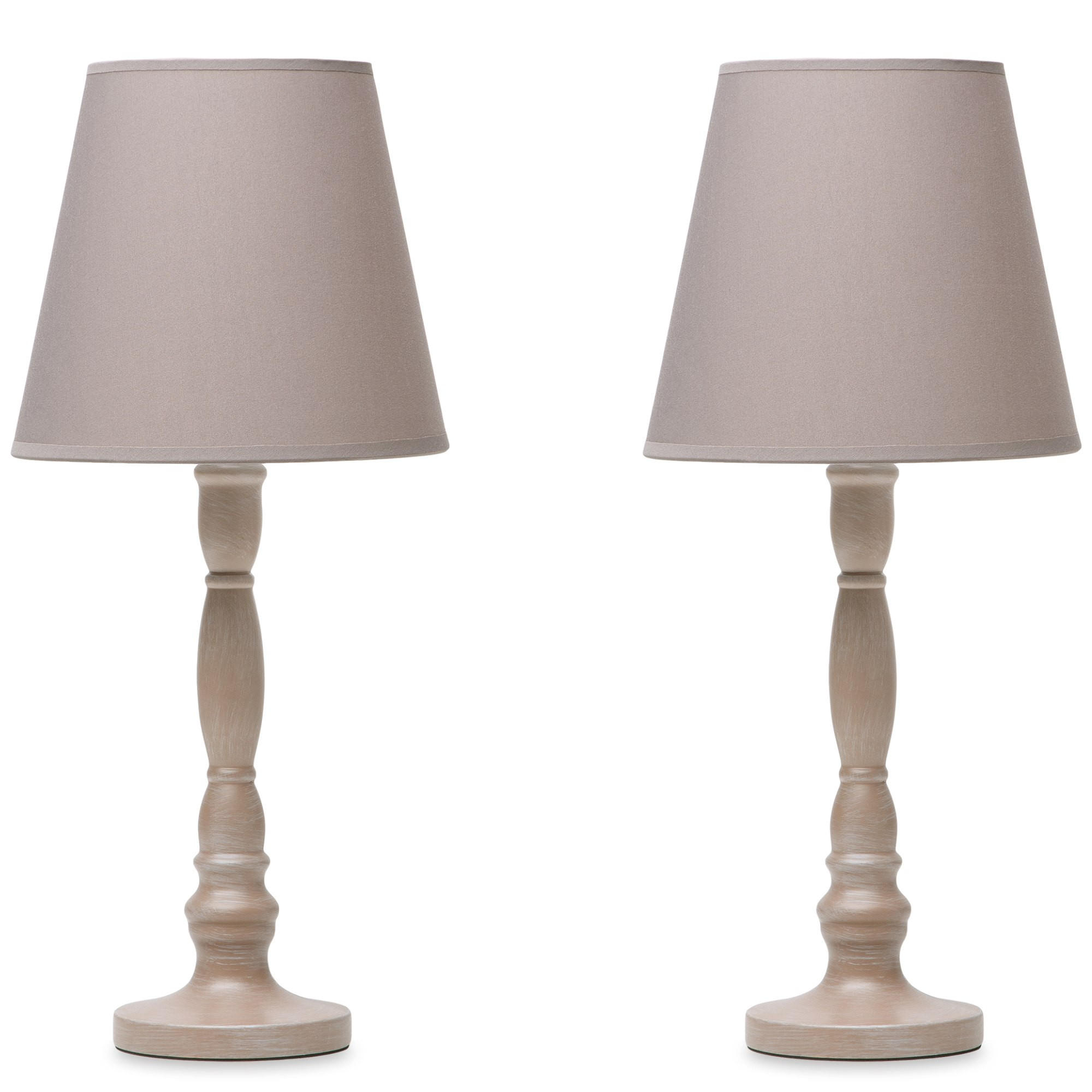 TISCHLAMPE GITTA 2-er Set, Beige - Beige, Keramik/Textil (22/22/51cm) - KONSIMO®