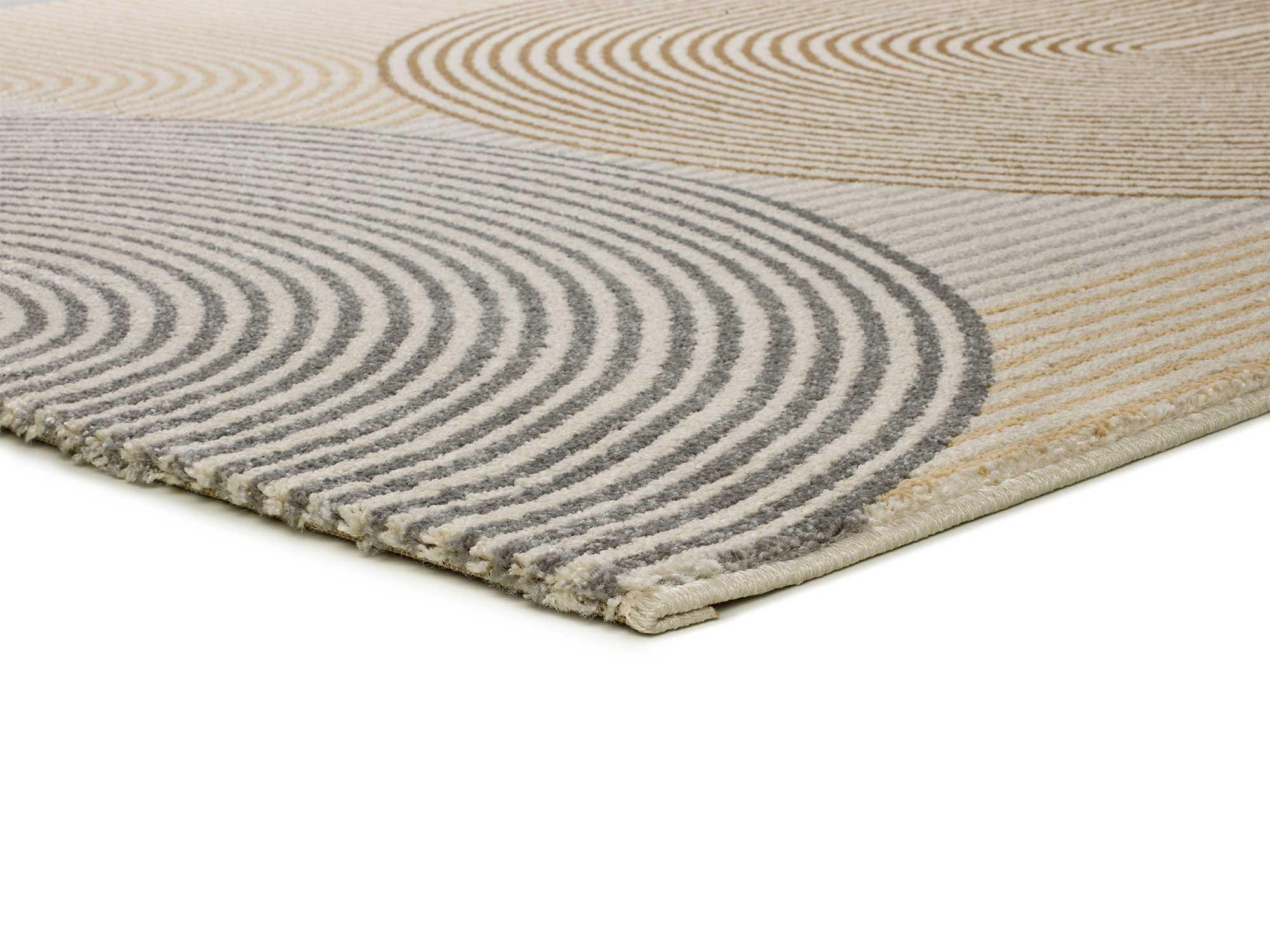 WEBTEPPICH mit geometrischem Muster Beige Garden 160/230 cm - Beige, Naturmaterialien/Textil (160/230cm) - Atticgo