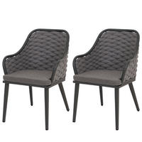 GARTENSTUHL Anthrazit, Grau - Anthrazit/Grau, Textil (59/84/63cm) - MCW