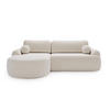ECKSOFA DION ECRU L - Links - Ecru, Textil (261/177cm) - Luxkor24