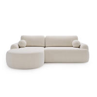 ECKSOFA DION ECRU L - Links - Ecru, Textil (261/177cm) - Luxkor24
