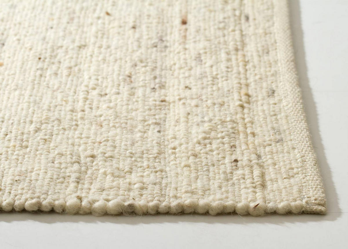 HANDWEBTEPPICH 70/70 cm Landshut - Creme, Naturmaterialien (70/130cm) - Steffensmeier