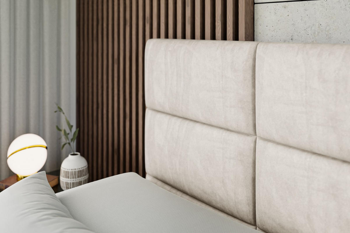 BOXSPRINGBETT elektrisch verstellbar mit 2 Matratzen H4/Taschenfederung PROT EL 140 x 200 Creme - Creme, Holzwerkstoff (147/200cm) - ALTDECOR