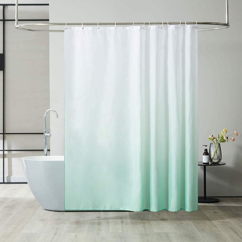 DUSCHVORHANG Polyester klein schimmelresistent maschinenwaschbar wasserdicht für Camping - Grün, Textil (90/180cm) - MCBOSON