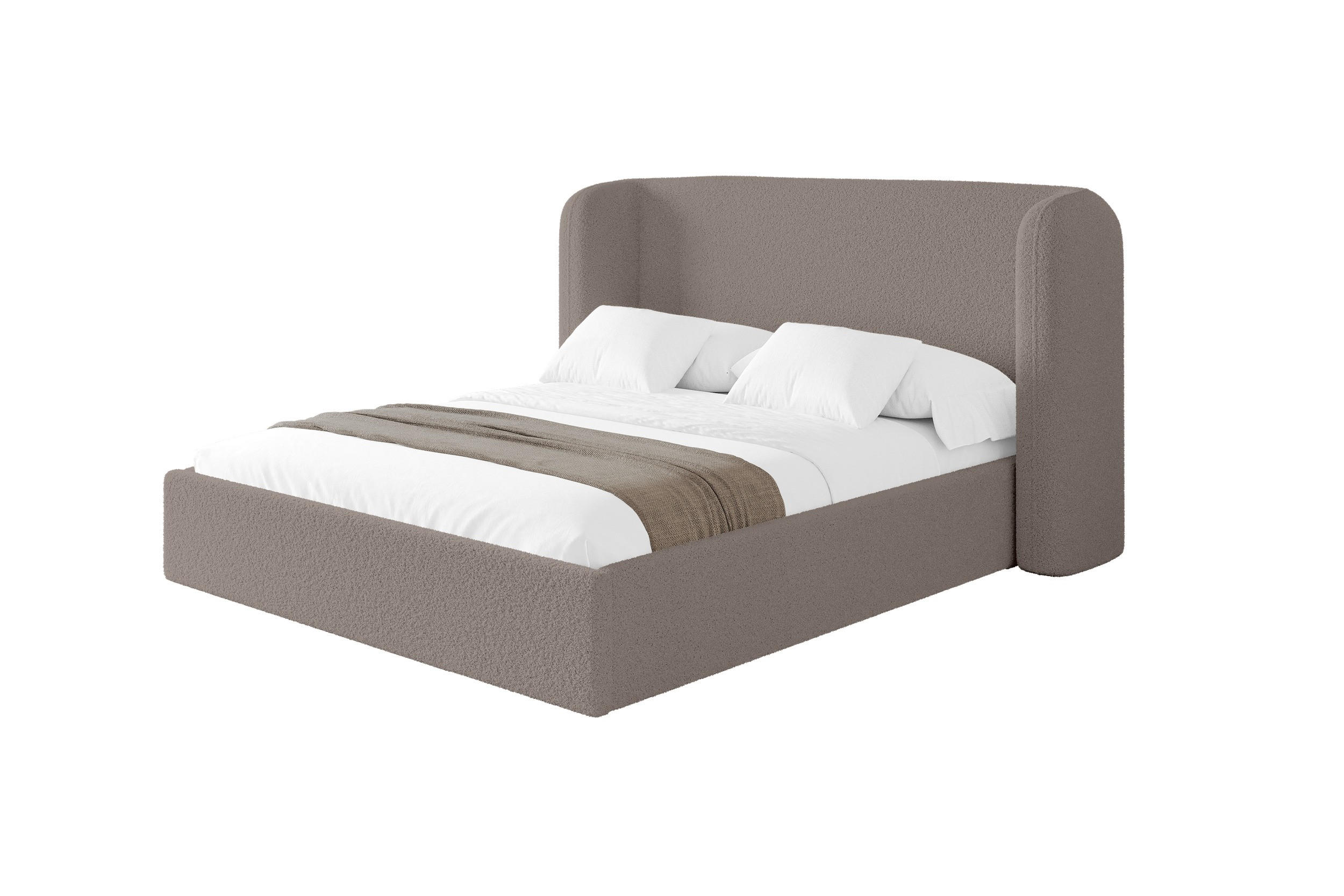 Altdecor Polsterbett Braun 140x200 cm