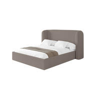 POLSTERBETT mit Bettkasten und Lattenrost, Boxbett ohne Matratze - ESTI 160x200 Braun - Braun, Holzwerkstoff/Textil (160/200cm) - ALTDECOR