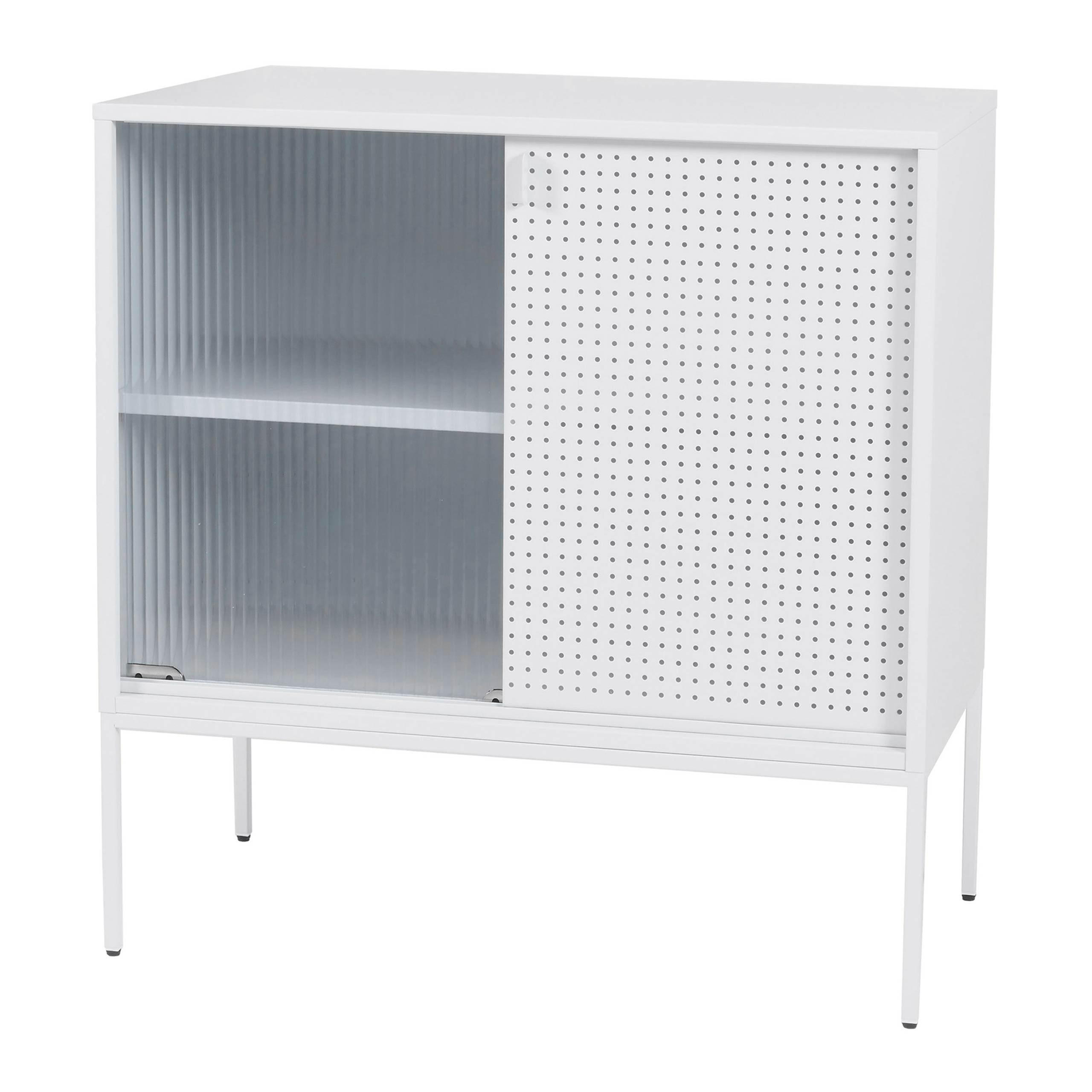 KOMMODE Weiß - Weiß, Metall (80/85/45cm) - MCW