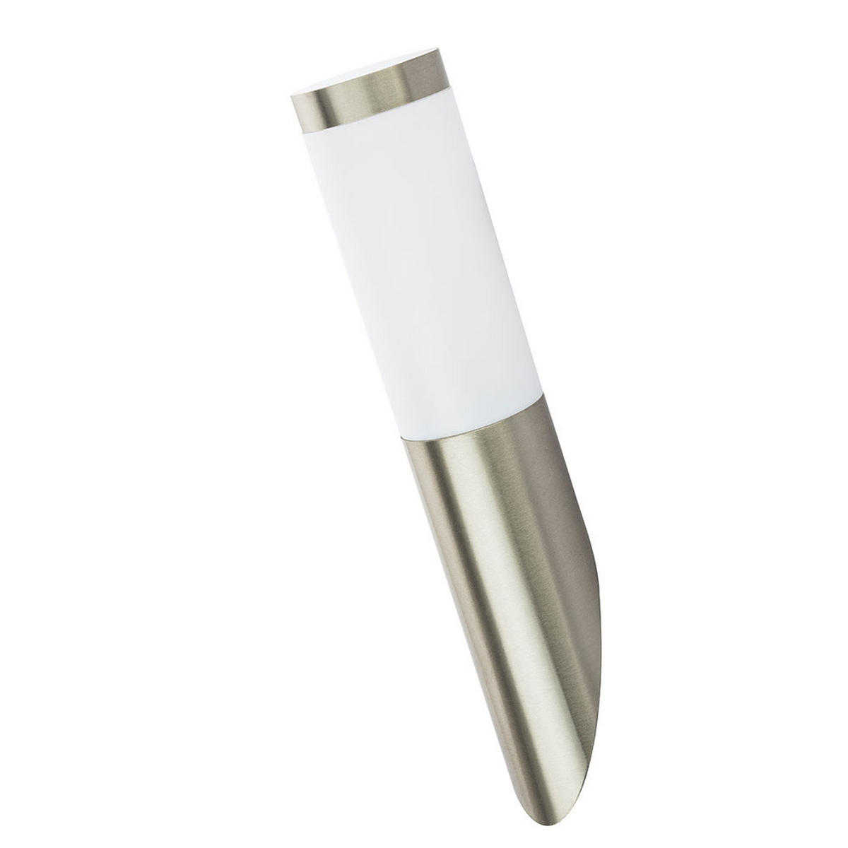 LED AUSSEN-WANDLEUCHTE Edelstahl Silber - Silberfarben, Metall (7.6/41/17cm)