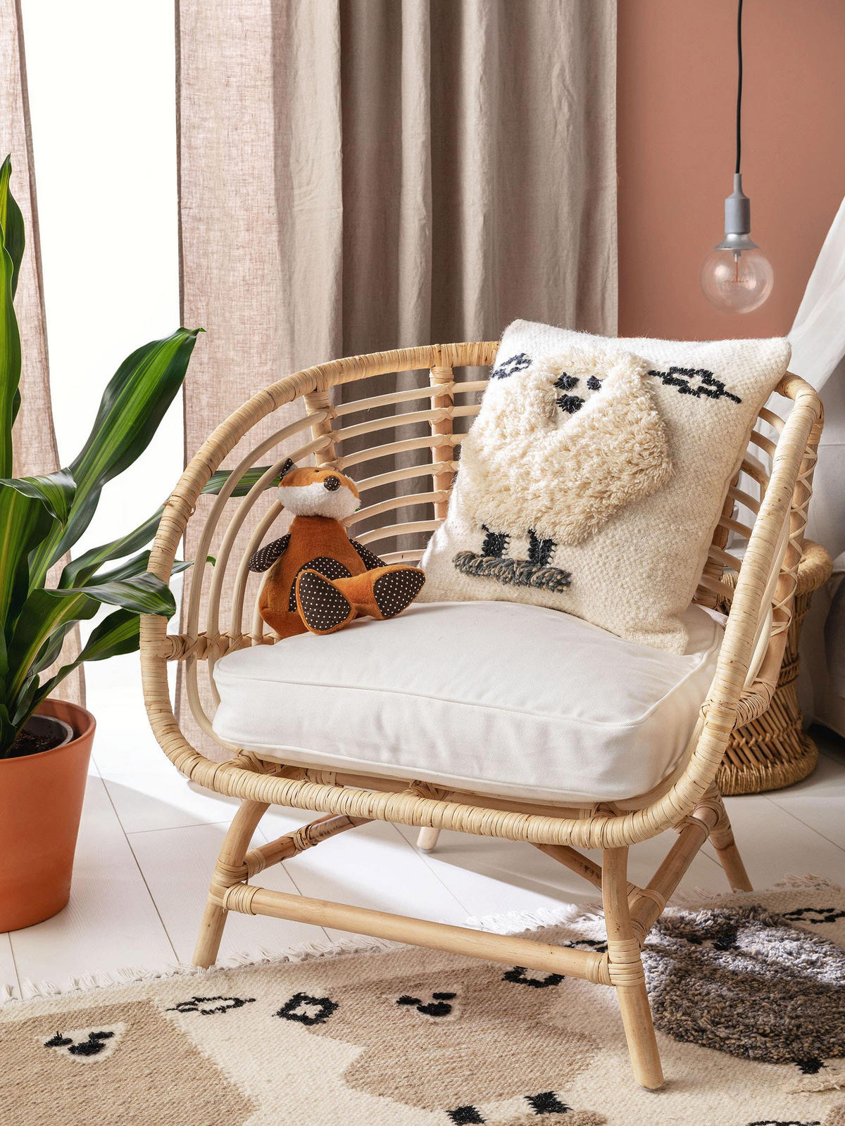 KISSENBEZUG Shawn Ivory 45x45 cm - Creme, Textil (45/45cm) - Lytte