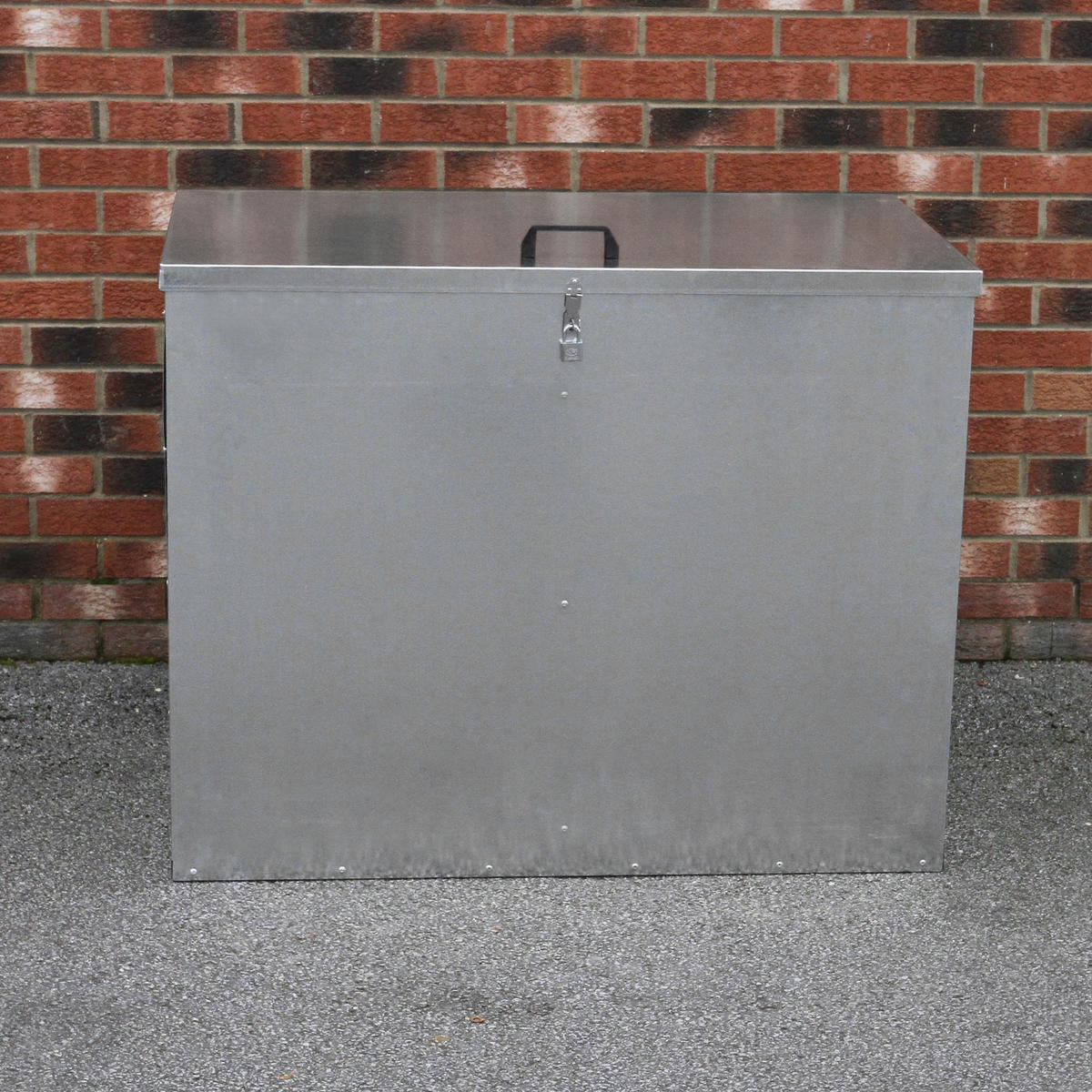 FUTTERBEHÄLTER verzinkt- 2 Fächer - Alufarben, Metall (112/1/67cm) - Monstershop