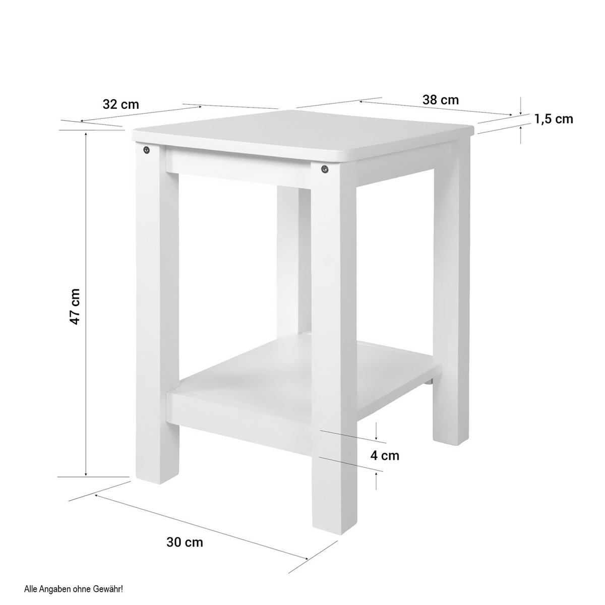NACHTTISCH Kiefer natur 47/38/32 cm - Braun, Holz (38/47/32cm) - Homestyle4u