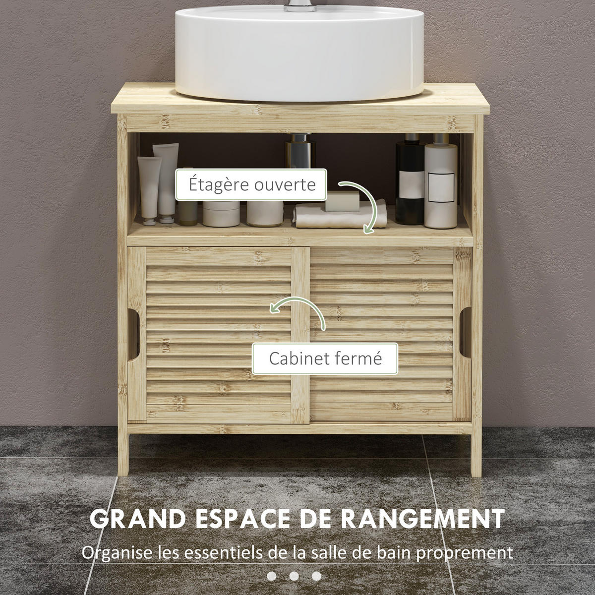 HÄNGESCHRANK Naturholz 1 Stück - Beige, Kunststoff (60/60/30cm) - GiPP