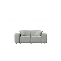 GARTENSOFA Gartenmöbel MALIBU 2 Sitzer Stoff Odyssey Hellgrau - Hellgrau, Holz (186/73/88cm) - Kaiser Möbel