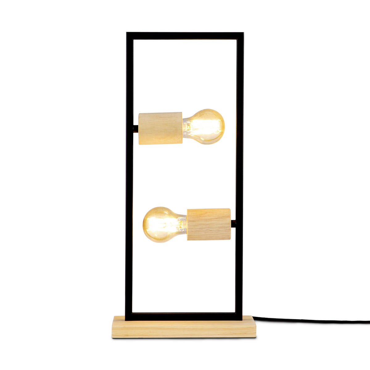 TISCHLAMPE Marcus - Schwarz, Metall (24/9/50cm) - Paco Home