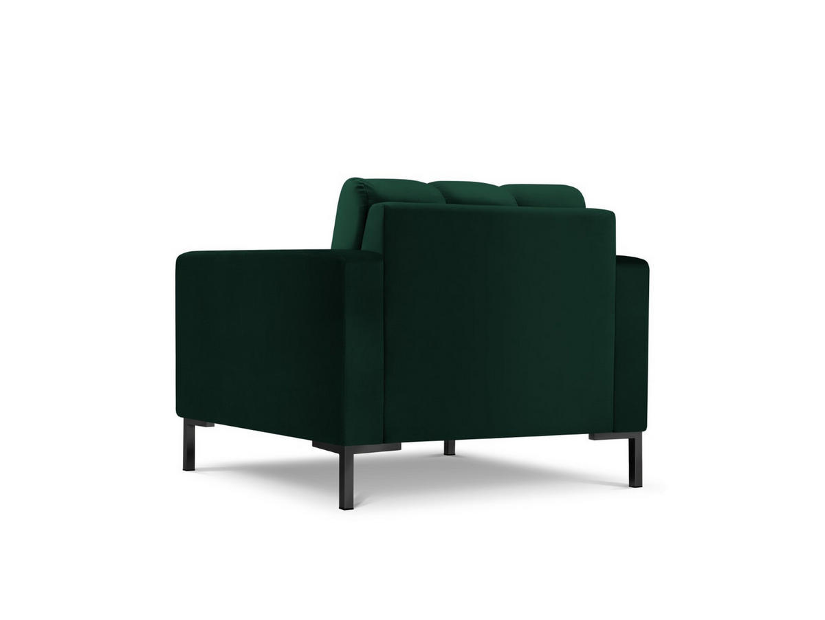 SESSEL Mamaia aus Samt flaschengrün - Grün, Textil (92/75/87cm) - Micadoni