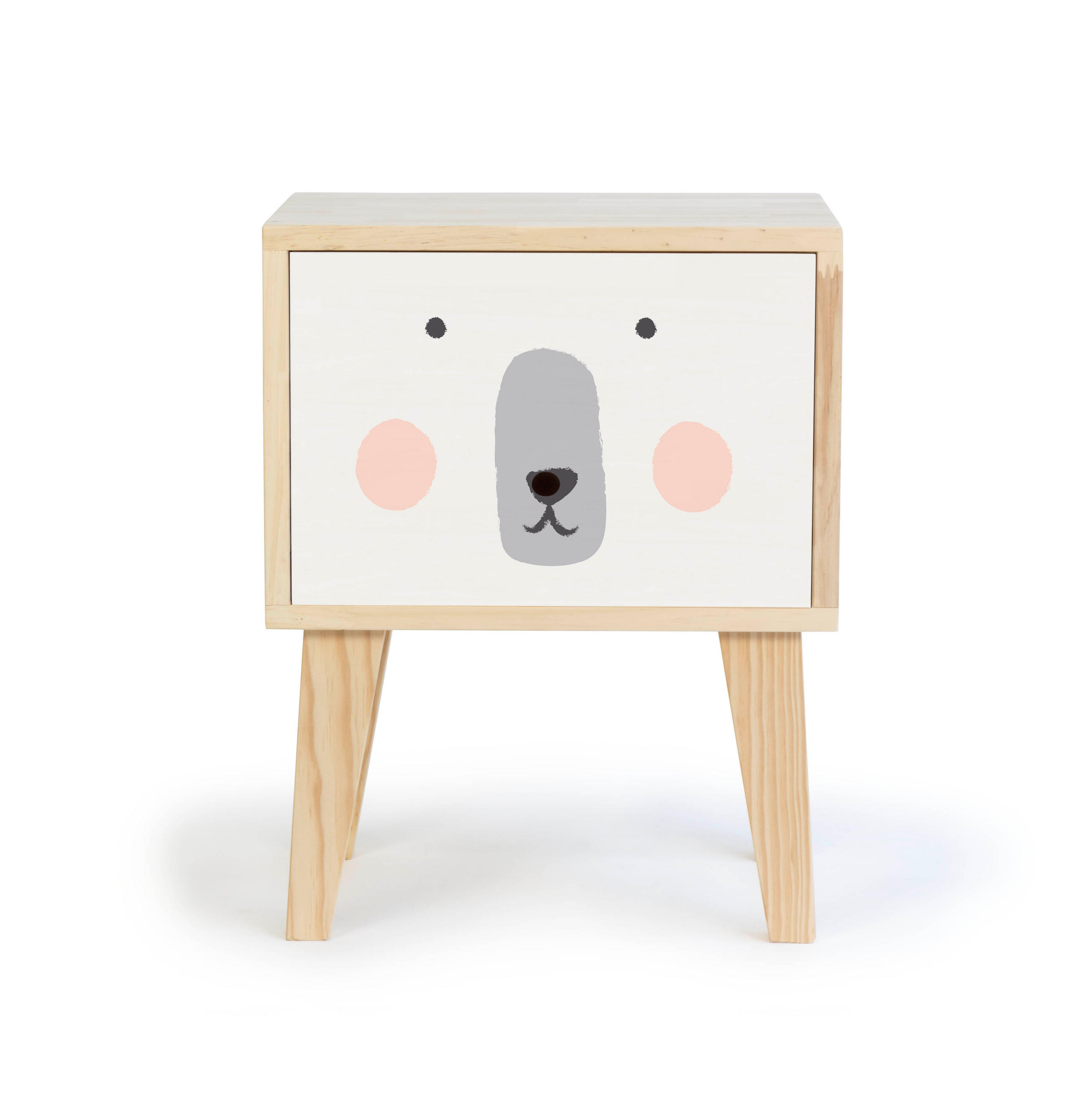 RNT By Really Nice Things Nachttisch Weiß 42x54x30 cm