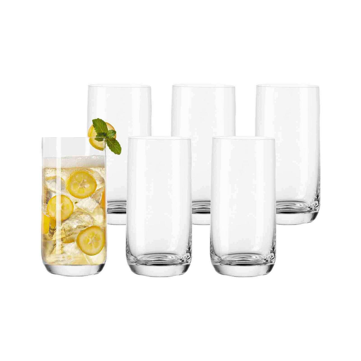 KOMPLETTGLÄSERSET Daily transparent - Transparent, Glas - Leonardo Living