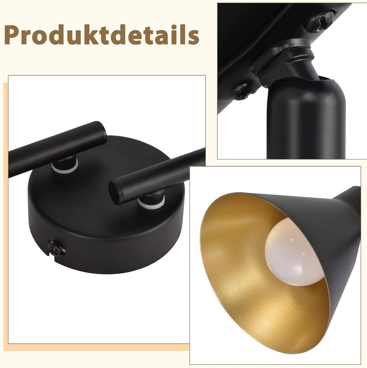 STRAHLER Welle 71/11/21 cm - Schwarz, Metall (71/11/21cm) - Nettlife