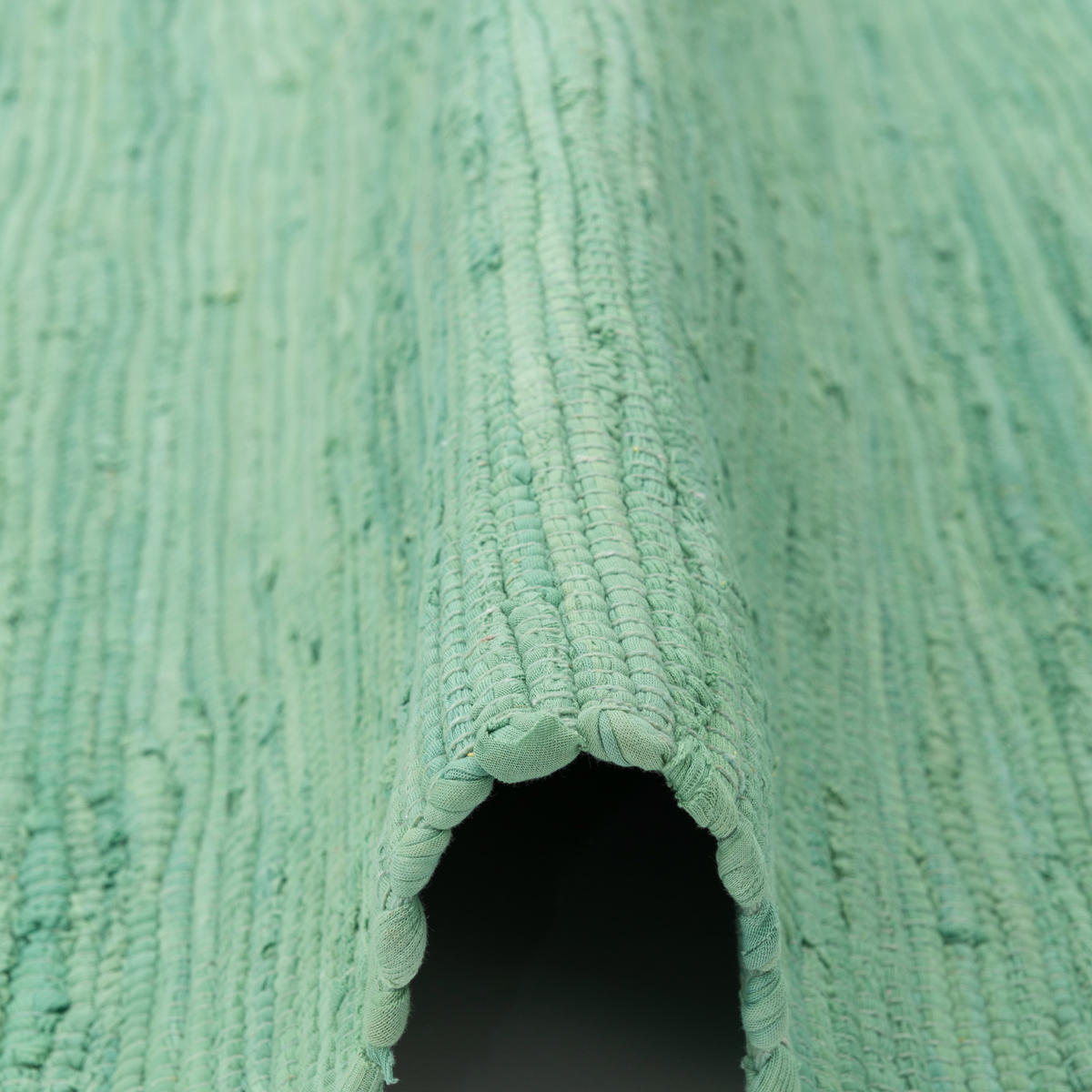 BAUMWOLLE NATUR TEPPICH JOLLY COTTON - Mintgrün, Textil (70/140cm) - Pergamon