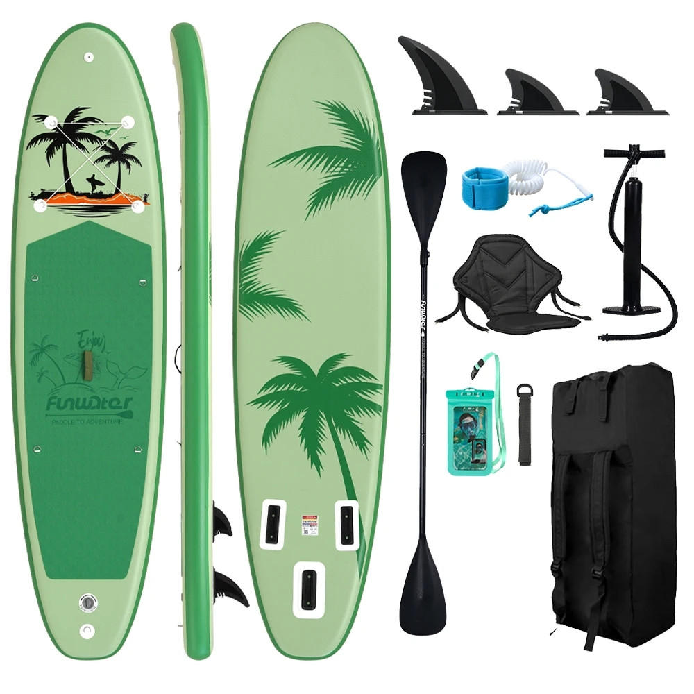 STAND-UP PADDLE BOARD SUPFW37C(335×84×15CM) - Grün, Kunststoff (84/335cm) - Kaket