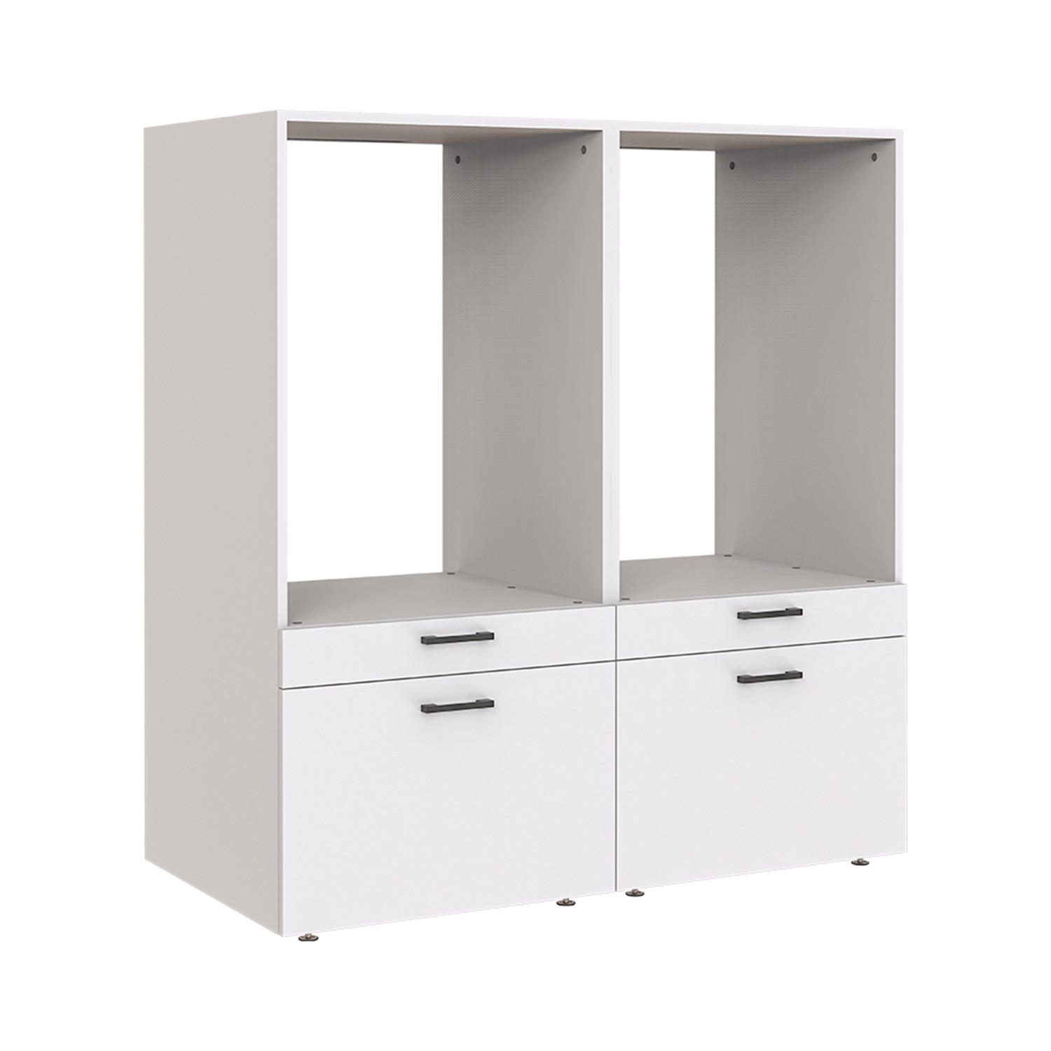 WASCHMASCHINENSCHRANK Serie 2 134cm Breit, 145cm Hoch - Weiß, Holzwerkstoff (134/145/67cm)