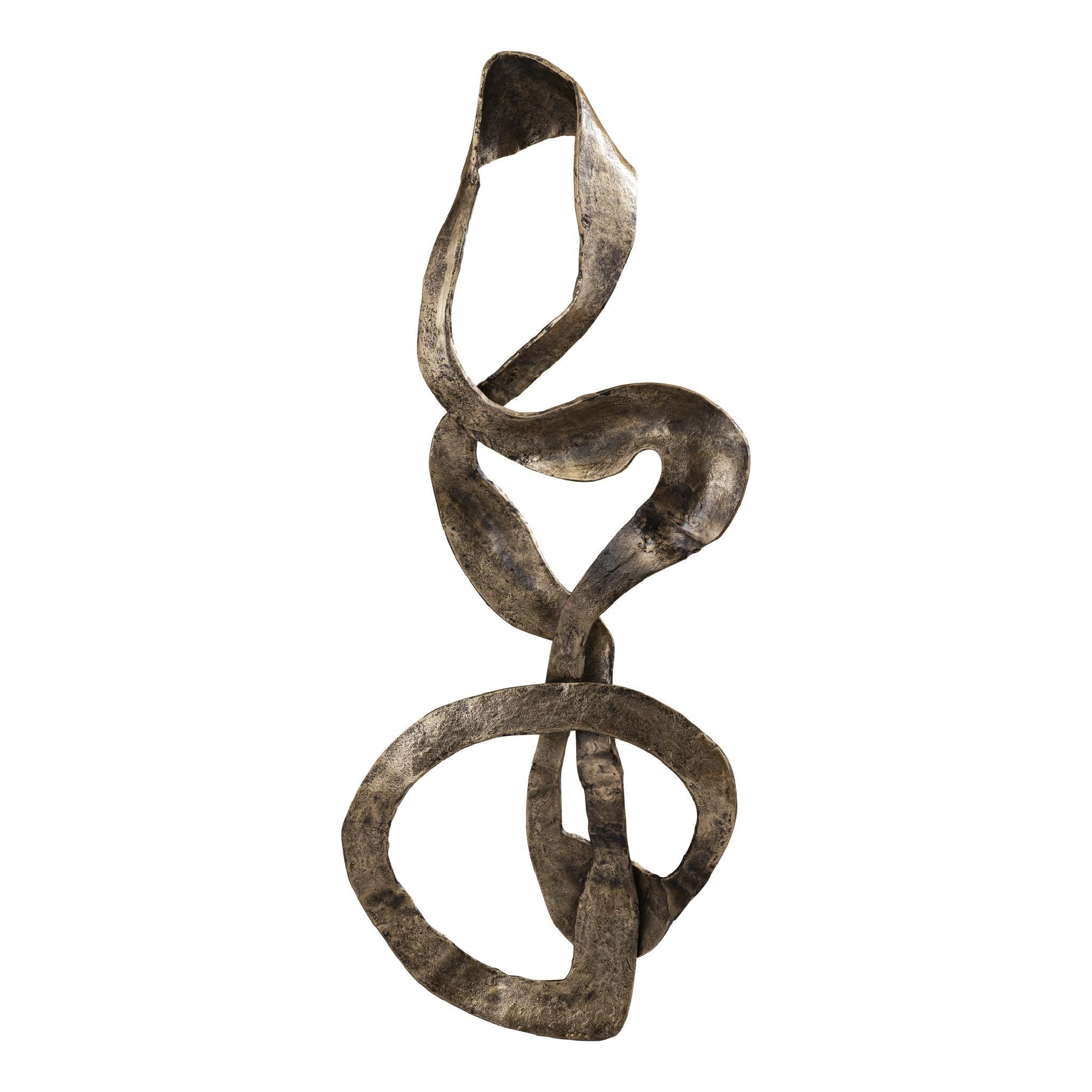 WANDPANEEL Neven Gold 116/50/16cm - Goldfarben, Metall (50/16/116cm) - PTMD Collection