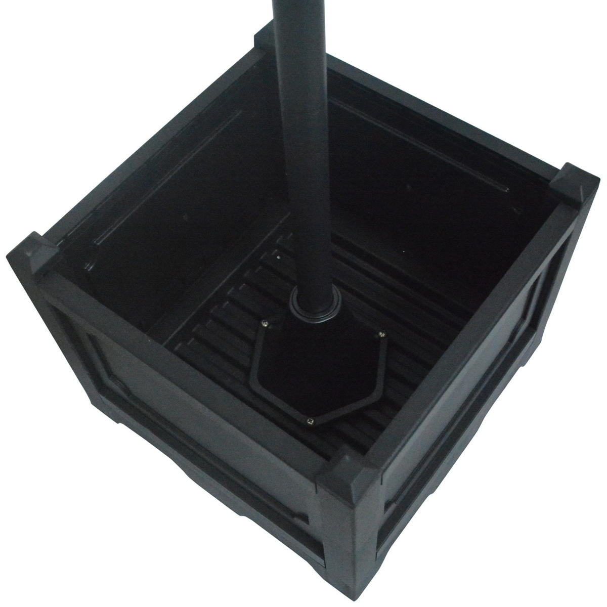 GARTENLATERNE, Schwarz, PP, ABS, Edelstahl, Aluminiumlegierung - Schwarz, Metall (60/55/189cm) - Outsunny